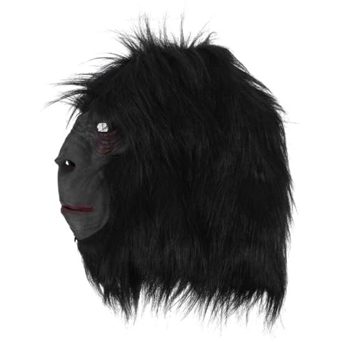 FUNNETOYU Tiermaske Gorilla Für Halloween Realistische Verkleidung Geeignet Für Kostümpartys Und Cosplay Einfache Handhabung Perfektes Partyzubehör Für Unvergessliche Momente von FUNNETOYU