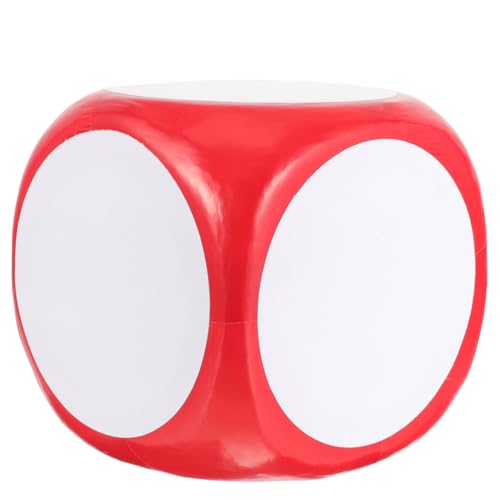 FUNNETOYU Großer DIY Schaumstoffwürfel Rot Blanko Leicht Abgerundete Ecken Vielseitig für Party Spiel Schule Tragbar Beschreibbar Unterhaltsames Riesenspielzeug von FUNNETOYU