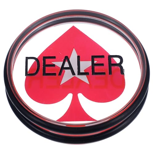 FUNNETOYU Großer Poker Dealer Button aus Acryl Robuster Chips Zähler für Poker und Glücksspiel Zubehör Vielseitiger Marker für Hold und Lernspiele von FUNNETOYU