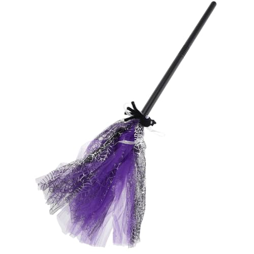 FUNNETOYU Halloween Hexenbesen Cosplay Requisit Abnehmbarer Zauberbesen aus Robustem Material Halloween Deko für Party und Karneval Langlebiges Kostümzubehör FUNNETOYU Halloween Hexenbesen Cosplay Requisit Abnehmbarer Zauberbesen aus Robustem Material Halloween Deko für Party und Karneval Langlebiges Kostümzubehör von FUNNETOYU