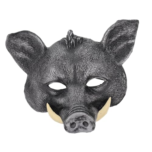 FUNNETOYU Halloween Wildschwein Maske aus Hochwertigem PU Material Gruseliges Tier Cosplay Kostüm Accessoire für Erwachsene für Halloween Karneval Maskenbälle und Partys von FUNNETOYU
