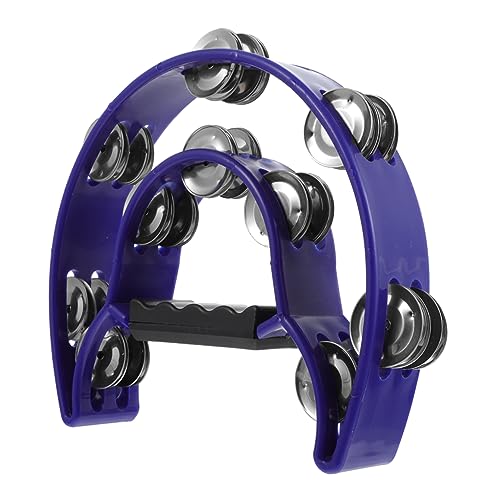 FUNNETOYU Handheld Tambourine Schlaginstrument mit Hellem Leicht und Praktisch Doppelreihige Stahlglocken Geeignet für Musik Party und Tanzbegleitung Vielseitiges Percussion Instrument FUNNETOYU Handheld Tambourine Schlaginstrument mit Hellem Leicht und Praktisch Doppelreihige Stahlglocken Geeignet für Musik Party und Tanzbegleitung Vielseitiges Percussion Instrument von FUNNETOYU