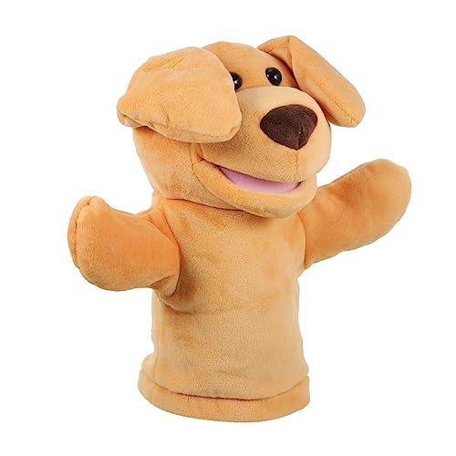 FUNNETOYU Handpuppe Hund aus Plüsch für Realistisches Tierpuppenspielzeug Kommunikation und Kreativität für Geschichtenerzählen und Interaktive Spiele von FUNNETOYU