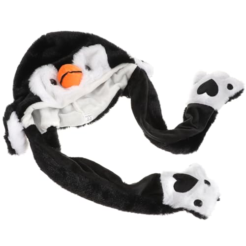FUNNETOYU Hasenohrenmütze Verrückte Mützen Für Einhornmütze Mit Springenden Ohren Mütze Mit Beweglichen Ohren Pinguinmütze Weiße Cowgirlmütze Tiermützen Mützen Mit Springenden von FUNNETOYU