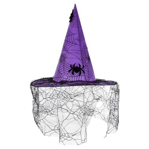 FUNNETOYU Hexen Hut Hexenkostüm Quaste Leuchtender Hexenhut Halloween Hängende Hexenhüte Party Cosplay Für Halloween-spinnenhut Funkeln Rosa Rand Kappe Halloween-hüte Spitze Violett FUNNETOYU Hexen Hut Hexenkostüm Quaste Leuchtender Hexenhut Halloween Hängende Hexenhüte Party Cosplay Für Halloween-spinnenhut Funkeln Rosa Rand Kappe Halloween-hüte Spitze Violett von FUNNETOYU