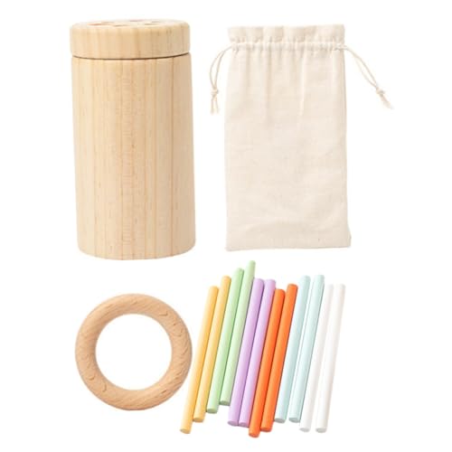 FUNNETOYU Holz Balancierstäbe Montessori für Kleinkinder Pädagogisches Motorikspielzeug Konzentration Kreativität und Hand Auge Koordination Lernförderndes Balancespielzeug für Jungen und von FUNNETOYU