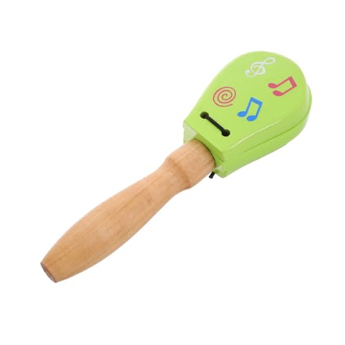 FUNNETOYU Holz Castanets Handklapper Percussion Instrument für Glatter Oberfläche Sicherer Lack Teiliges Frühpädagogisches Lernspielzeug und Koordinationsfähigkeiten von FUNNETOYU
