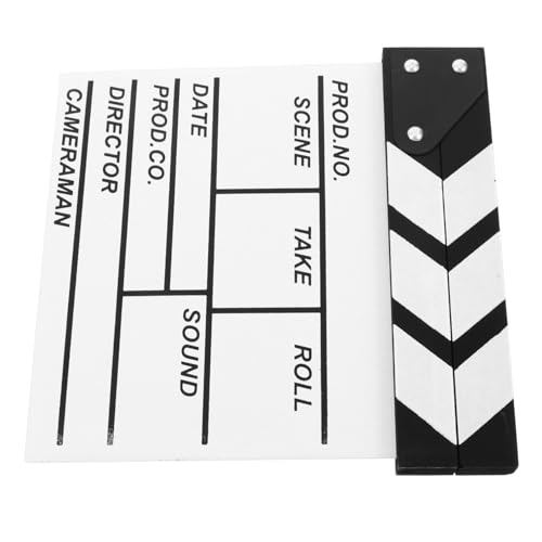FUNNETOYU Holz Clapperboard Weiß Vielseitiges Filmklappe Requisit für Erwachsene Kreatives und Fotografie Accessoire Nachhaltiges Holz für Filmszenen und Lernförderung FUNNETOYU Holz Clapperboard Weiß Vielseitiges Filmklappe Requisit für Erwachsene Kreatives und Fotografie Accessoire Nachhaltiges Holz für Filmszenen und Lernförderung von FUNNETOYU