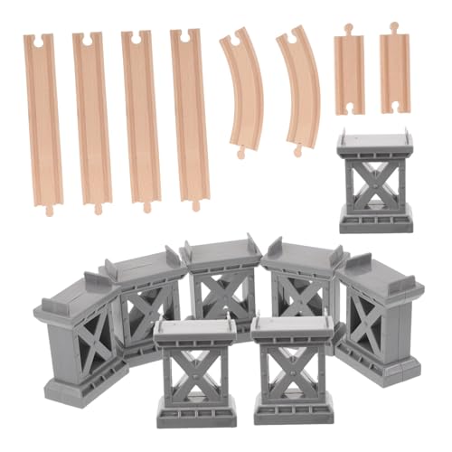 FUNNETOYU Holz Eisenbahn Schienenbrücke mit Aufsteigenden Gebogenen Gleisen Kreative Zugbrücken Zubehör für Spielspaß und Familiäre Interaktion Holz Schienenerweiterung FUNNETOYU Holz Eisenbahn Schienenbrücke mit Aufsteigenden Gebogenen Gleisen Kreative Zugbrücken Zubehör für Spielspaß und Familiäre Interaktion Holz Schienenerweiterung von FUNNETOYU