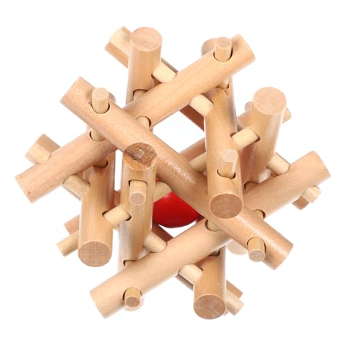 FUNNETOYU Holz Gehirn Puzzle Ball im Käfig Intelligentes Knobelspiel Holzspielzeug für Erwachsene Motorik und Logischen Denkfähigkeit Pädagogisches Lernspielzeug aus Natürlichem Holz FUNNETOYU Holz Gehirn Puzzle Ball im Käfig Intelligentes Knobelspiel Holzspielzeug für Erwachsene Motorik und Logischen Denkfähigkeit Pädagogisches Lernspielzeug aus Natürlichem Holz von FUNNETOYU