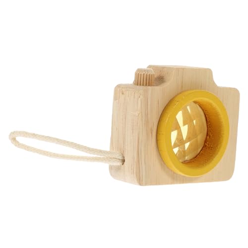 FUNNETOYU Holz Kamera für Pädagogisches Miniatur Kamera Lustiges Drehspielzeug zur Farb und Formwahrnehmung für Kindergeburtstag und Frühe Bildung Gelb FUNNETOYU Holz Kamera für Pädagogisches Miniatur Kamera Lustiges Drehspielzeug zur Farb und Formwahrnehmung für Kindergeburtstag und Frühe Bildung Gelb von FUNNETOYU