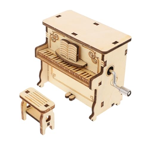 FUNNETOYU Holz Klavier Puzzle Spieluhr Bausatz DIY Musikalisches Lernspielzeug Kreatives Holzpuzzle für Erwachsene Leicht Tragbar Exquisites Design als Raumdekoration FUNNETOYU Holz Klavier Puzzle Spieluhr Bausatz DIY Musikalisches Lernspielzeug Kreatives Holzpuzzle für Erwachsene Leicht Tragbar Exquisites Design als Raumdekoration von FUNNETOYU