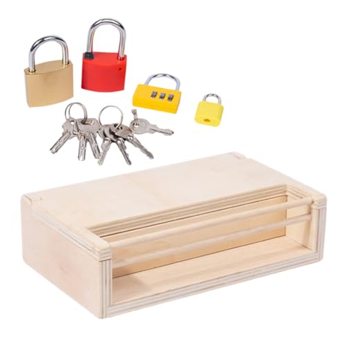 FUNNETOYU Holz Lernspielzeug Schloss und Schlüssel Bunte Formen Montessori Pädagogisch Fördert Kognitive Fähigkeiten und Problemlösung Sicher für Kleinkinder Jahre Motorische Entwicklung FUNNETOYU Holz Lernspielzeug Schloss und Schlüssel Bunte Formen Montessori Pädagogisch Fördert Kognitive Fähigkeiten und Problemlösung Sicher für Kleinkinder Jahre Motorische Entwicklung von FUNNETOYU