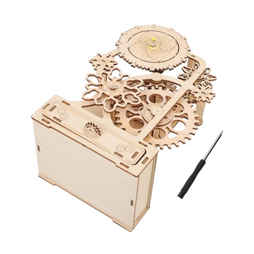 FUNNETOYU Holz Puzzle Spieluhr mit DIY Stiftehalter Kompaktes Desktop Ornament Leicht und Tragbar für Erwachsene zum Basteln und Dekorieren FUNNETOYU Holz Puzzle Spieluhr mit DIY Stiftehalter Kompaktes Desktop Ornament Leicht und Tragbar für Erwachsene zum Basteln und Dekorieren von FUNNETOYU
