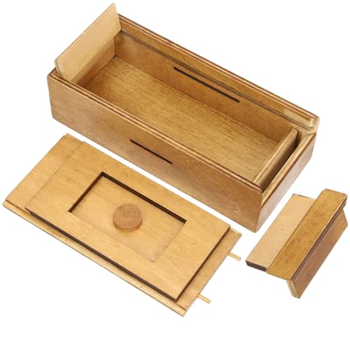 FUNNETOYU Holz mit Geheimen Fächern Kreatives für Jugendliche Denkfähigkeit Langlebig und Robust aus Hochwertigem Holz von FUNNETOYU