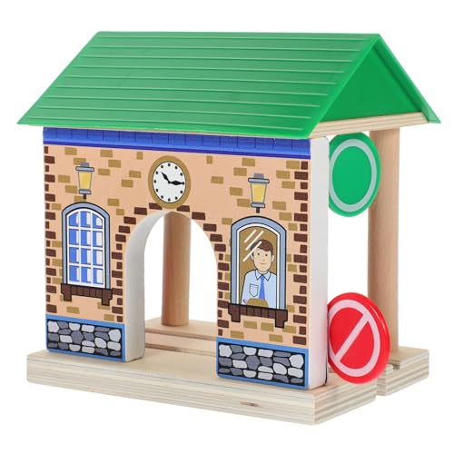 FUNNETOYU Holzbahn Zubehör für Lernspielzeug mit Detailgetreuer Modellierung Kreativität und Praktischen Fähigkeiten von FUNNETOYU