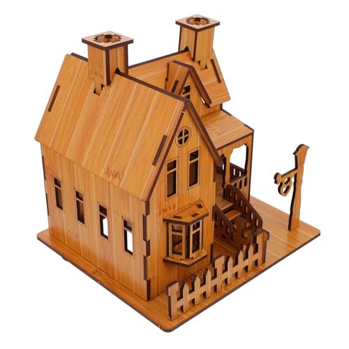 FUNNETOYU Holzhaus Modellbausatz Puzzle DIY Bausatz aus Vorgefertigten Holzplatten Einfach Zusammenzubauen Fördert Kreativität Vorstellungskraft und Geduld Geeignet für Puzzle Fans FUNNETOYU Holzhaus Modellbausatz Puzzle DIY Bausatz aus Vorgefertigten Holzplatten Einfach Zusammenzubauen Fördert Kreativität Vorstellungskraft und Geduld Geeignet für Puzzle Fans von FUNNETOYU