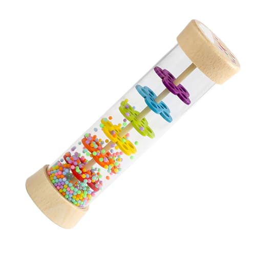 FUNNETOYU Holzmusik -Klingelton Regenfall Rohrregenstab Babys Shaker Musical musikalisches für Kleinkinder kognitiver Regenstab sensorisches Regenstab- Regen-Sound-Maker FUNNETOYU Holzmusik -Klingelton Regenfall Rohrregenstab Babys Shaker Musical musikalisches für Kleinkinder kognitiver Regenstab sensorisches Regenstab- Regen-Sound-Maker von FUNNETOYU