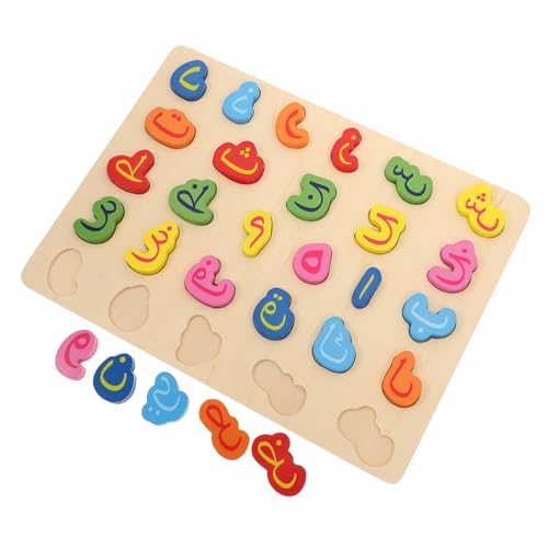 FUNNETOYU Holzpuzzle Arabische Buchstaben und Zahlen Lernspielzeug für Kleinkinder Große Holzklötze Pädagogisches Logikspiel für Vorschule Sicher Leicht für Zuhause und Kindergarten FUNNETOYU Holzpuzzle Arabische Buchstaben und Zahlen Lernspielzeug für Kleinkinder Große Holzklötze Pädagogisches Logikspiel für Vorschule Sicher Leicht für Zuhause und Kindergarten von FUNNETOYU