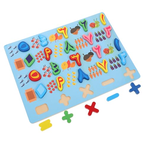 FUNNETOYU Holzpuzzle Lernspielzeug Arabische Zahlen Montessori Formensortierer Pädagogisch Holzspielzeug Frühkindliche Hand Auge Koordination Logiktraining von FUNNETOYU