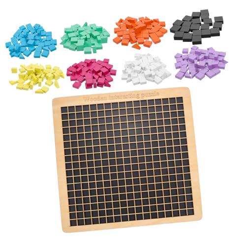 FUNNETOYU Holzpuzzle Montessori Buntes Holz Lernpuzzle Fördert Kreativität Feinmotorik Pädagogisch Sicher Für Jungen Mädchen von FUNNETOYU