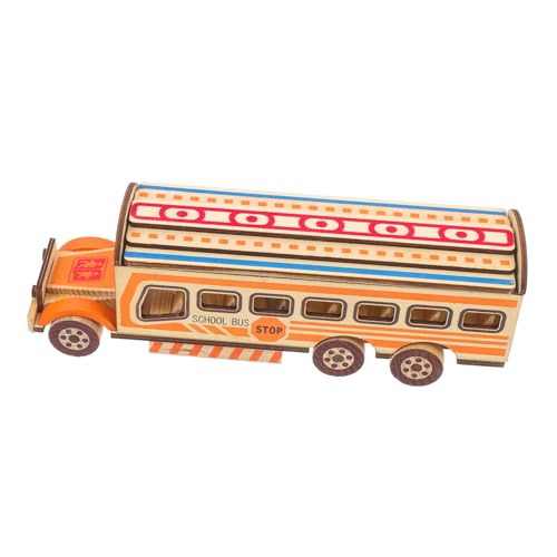 FUNNETOYU Holzschulebusmodell Kinderbus Kleiner Schulbus Bus- Bausätze für Automodelle Schulbus-Ornament Simulationsbusspielzeug Schulbusspielzeug Kinderspielzeugbus FUNNETOYU Holzschulebusmodell Kinderbus Kleiner Schulbus Bus- Bausätze für Automodelle Schulbus-Ornament Simulationsbusspielzeug Schulbusspielzeug Kinderspielzeugbus von FUNNETOYU
