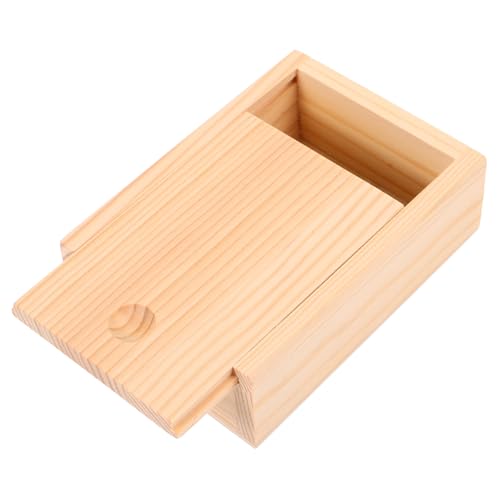 FUNNETOYU Holzspielkartenbox mit Großem Fassungsvermögen Kompakte Aufbewahrungsbox für Poker und Spielkarten Langlebige Holzbox für Karten und Kleine Gegenstände Praktische von FUNNETOYU