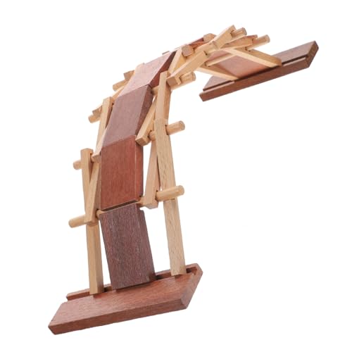 FUNNETOYU Holzspielzeug DIY Bogenbrücke Bausatz aus Natürlichem Holz Stabiles Holzpuzzle für Fördert Kreativität und Handwerkliche Fähigkeiten Pädagogisches Bauprojekt für Zuhause und von FUNNETOYU