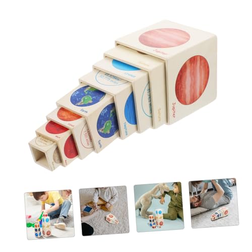 FUNNETOYU Holzspielzeug für Kleinkinder Ab Jahr Lernspielzeug Planeten Montessori Stil Stabiles Pädagogisches Holzspielzeug und Vorstellungskraft für Frühe Bildung FUNNETOYU Holzspielzeug für Kleinkinder Ab Jahr Lernspielzeug Planeten Montessori Stil Stabiles Pädagogisches Holzspielzeug und Vorstellungskraft für Frühe Bildung von FUNNETOYU