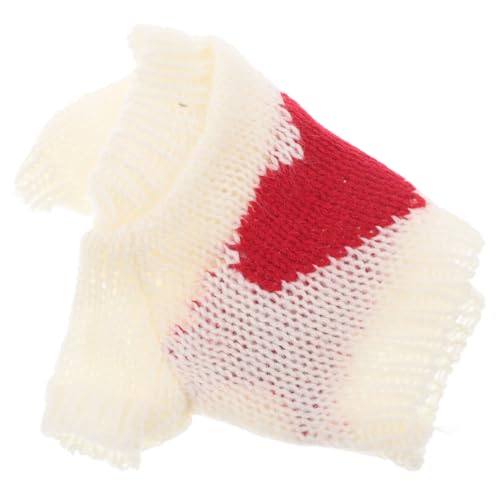 FUNNETOYU Ich weiße Pullover Teddybären Kleidung Plüsch Plüschtier Kleidung Pullover Puppenkleidung Kayne Französische für Mädchen Gänseblümchen Plüsch Garn von FUNNETOYU