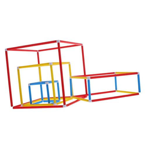 FUNNETOYU Interlock Steckbausteine für Farbenfrohes Modell Abnehmbar und Sicher Fördert Kreativität Motorik und Mathematisches Verständnis für Schule und Zuhause von FUNNETOYU