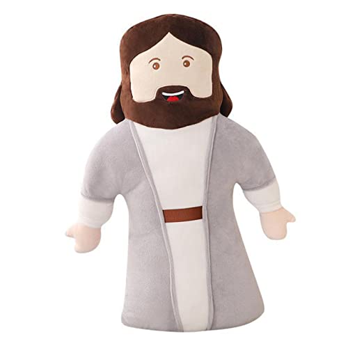FUNNETOYU Jesus-Kissen Jesus-Puppe-Ornament Gefüllte Jesuspuppe Startseite Jesus-Puppe Schlafzimmer-Jesus-Puppe Jesus Plüschtier Jesus Plüsch Für Jesuspuppe Stoff von FUNNETOYU