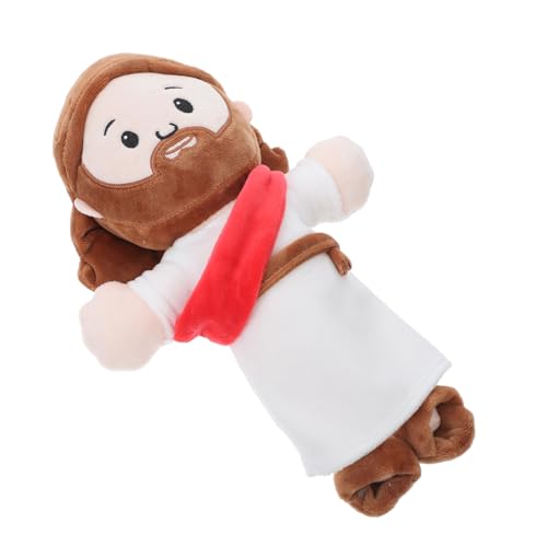 FUNNETOYU Jesus Plüschfigur Sanftes Stofftier für Religiöses für Sonntagsschule Dekoratives Kissen zu Ostern und Weihnachten von FUNNETOYU