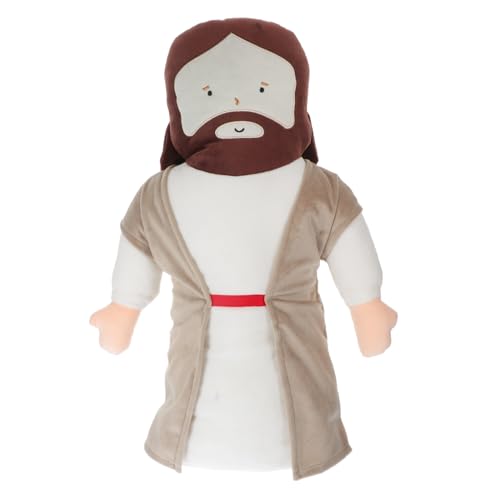FUNNETOYU Jesus Plüschkissen Weiches Kuscheltier Adorables Kissen Vollkörper Plüschfigur für Familie und Freunde Dekoratives und Gemütliches Wohnaccessoire FUNNETOYU Jesus Plüschkissen Weiches Kuscheltier Adorables Kissen Vollkörper Plüschfigur für Familie und Freunde Dekoratives und Gemütliches Wohnaccessoire von FUNNETOYU
