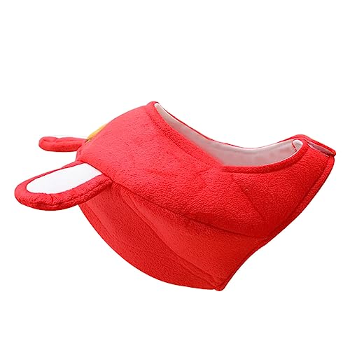 FUNNETOYU Karotte Kopfbedeckung Kostüm Kaninchen Ohren Erwachsene Karnevals-foto-requisite Partygeschenk Osterhasenmütze Festliche Kopfbedeckung Ostern Kopfbedeckung Hut- Plüsch von FUNNETOYU