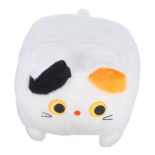 FUNNETOYU Katzenpuppe Plüschpuppe Plüsch-Katzenspielzeug Pelziges Puppenspielzeug Spielzeugdekoration im Schlafzimmer Plüschtier Stofftierpuppe PP Baumwolle Weiß FUNNETOYU Katzenpuppe Plüschpuppe Plüsch-Katzenspielzeug Pelziges Puppenspielzeug Spielzeugdekoration im Schlafzimmer Plüschtier Stofftierpuppe PP Baumwolle Weiß von FUNNETOYU