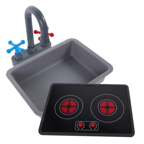 FUNNETOYU Kinderküche Spielset mit Wasserhahn Spüle Induktionskochfeld Licht und Soundeffekte Realistische Küchenzubehör für Jungen Mädchen Pädagogisches Rollenspiel Sicheres Vielseitiges FUNNETOYU Kinderküche Spielset mit Wasserhahn Spüle Induktionskochfeld Licht und Soundeffekte Realistische Küchenzubehör für Jungen Mädchen Pädagogisches Rollenspiel Sicheres Vielseitiges von FUNNETOYU