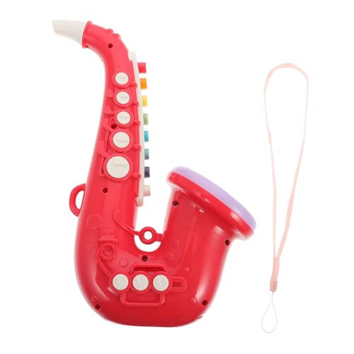 FUNNETOYU Kinderspielzeug Saxophon Imitation Musikinstrument für Frühe Bildung mit Glatter Oberfläche und Buntem Design zur Musikalischen von Kindern Ab Jahren von FUNNETOYU