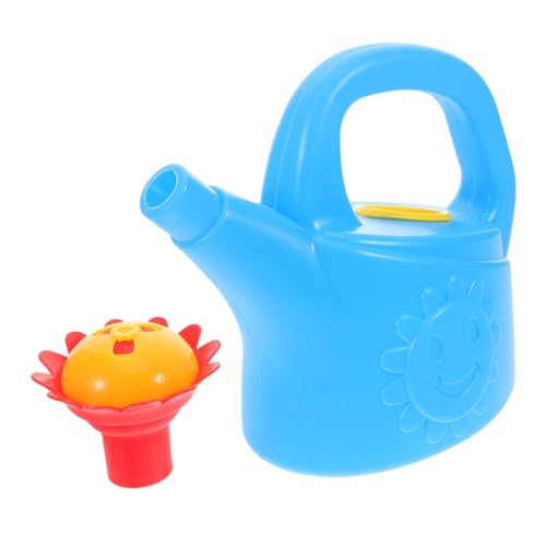 FUNNETOYU Kindgerechte Kleine Gießkanne aus Sicherem Kunststoff Niedliches Küken Design Leicht und Tragbar Badespielzeug für Indoor Garten und Planschbecken Hellblau von FUNNETOYU