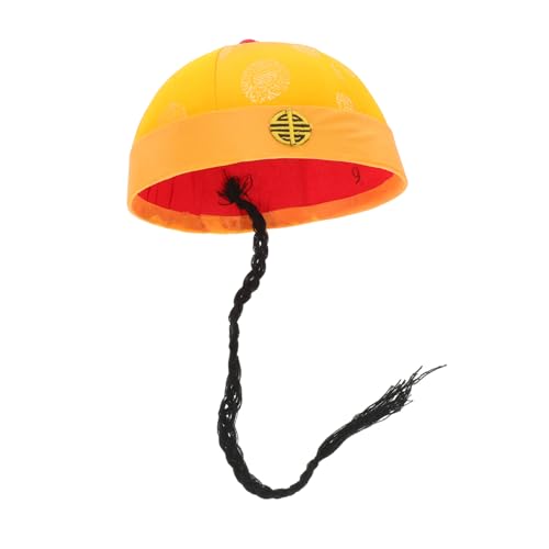 FUNNETOYU Kindliche Chinesische Kaiser-mütze aus Hautfreundlichem Material Authentische Nachbildung Antiker Kopfbedeckung für Kostümspiele Kulturelle Feste und Bühnenauftritte Vielseitig von FUNNETOYU