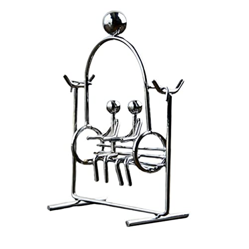 FUNNETOYU Kleines Ornament Eisen Kunsthandwerk Schaukel Balance Schreibtisch Ornament Schreibtisch Dekoration Becher Ornament Schwingendes Ornament Eisen Ornament Eisen Becher von FUNNETOYU