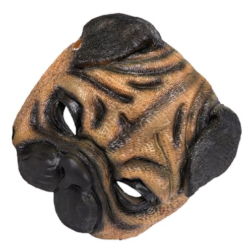 FUNNETOYU Kostüme Maske Kleidung Mops-maske Requisiten Zum Verkleiden Von Hunden Mops-gesichtsabdeckung Anziehmaske Chocolate FUNNETOYU Kostüme Maske Kleidung Mops-maske Requisiten Zum Verkleiden Von Hunden Mops-gesichtsabdeckung Anziehmaske Chocolate von FUNNETOYU