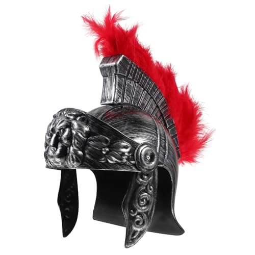 FUNNETOYU Kriegerhut halloween costume halloween kostün Kostümzubehör costume de halloween Kriegerkopfbedeckung Dreispitz römisch Soldatenhut Cosplay-Soldatenhelm Männer Cosplay Helm Abs von FUNNETOYU
