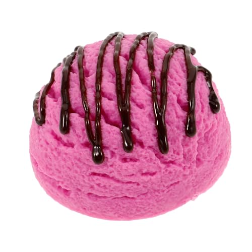 FUNNETOYU Künstliche Eiskugel Modell PVC Realistische Eiscreme Deko für Fotorequisiten Party und Schaufensterdekoration Langlebiges Bruchfestes Dessertmodell von FUNNETOYU