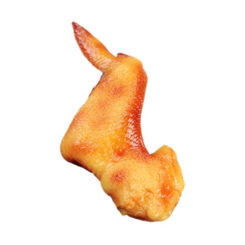 FUNNETOYU Künstliche Hähnchenflügel PVC Modell Realistische Große Chicken Wings Dekorationsfigur Fotorequisit Langlebig für Küche Restaurant Supermarkt Schaufenster von FUNNETOYU