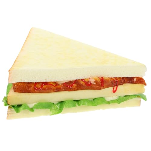 FUNNETOYU Künstliches Sandwich Modell aus Sicherem PU Material Realistische Food Prop Dekoration für Küche Fotorequisit und Raumgestaltung Geeignet für Zuhause Kindergarten Bäckerei Hotel FUNNETOYU Künstliches Sandwich Modell aus Sicherem PU Material Realistische Food Prop Dekoration für Küche Fotorequisit und Raumgestaltung Geeignet für Zuhause Kindergarten Bäckerei Hotel von FUNNETOYU