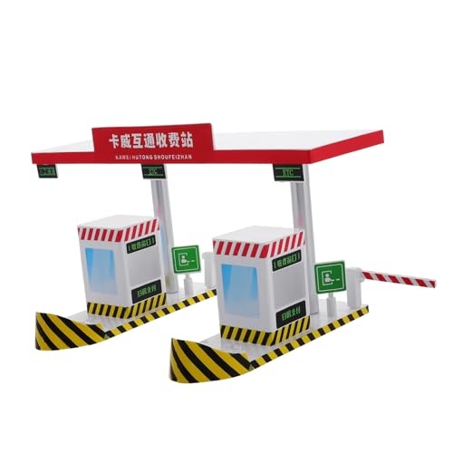 FUNNETOYU Kunststoff-mautstellen-spielset Für Kinder. Kunststoff-mautstellen-Modell, Autobahn-spielelemente, Ideal Für Das Pädagogische Spiel Und Die Fantasie Von Jungen von FUNNETOYU