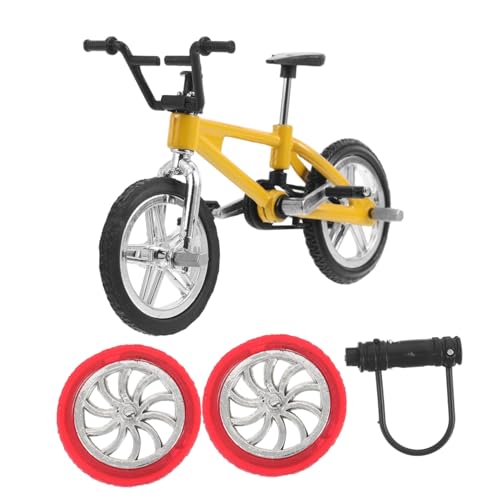 FUNNETOYU Legierung Mini Fahrrad Modell Realistische Miniatur Finger Bike Figurine Dekoratives Mountainbike für Kreatives DIY Zubehör Sammlerstück und Dekoartikel von FUNNETOYU