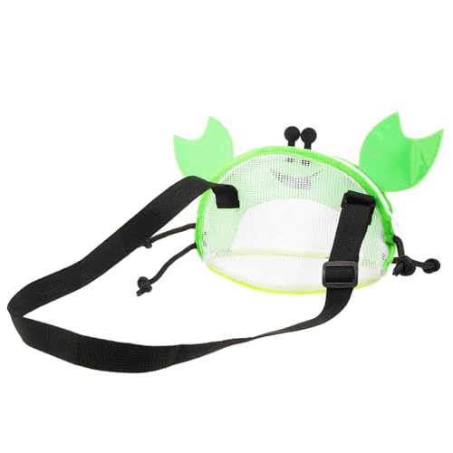 FUNNETOYU Leichte Mesh Strandtasche für Kleines Muscheldesign Vielseitige Handtasche für Jungen und Mädchen Praktische Aufbewahrungstasche für Strand und Familienurlaub Modisch in Hellgrün FUNNETOYU Leichte Mesh Strandtasche für Kleines Muscheldesign Vielseitige Handtasche für Jungen und Mädchen Praktische Aufbewahrungstasche für Strand und Familienurlaub Modisch in Hellgrün von FUNNETOYU
