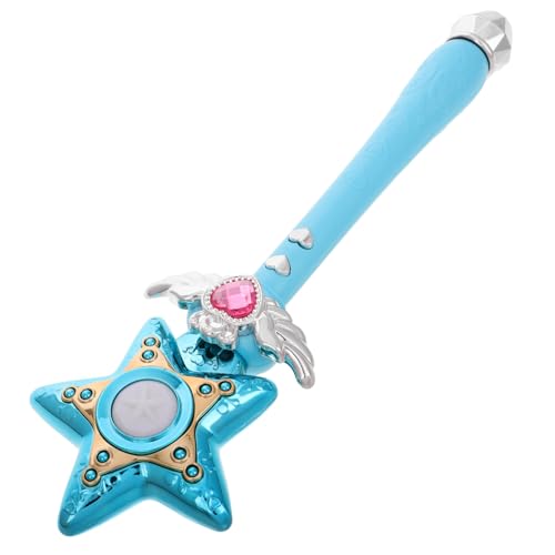 FUNNETOYU Leuchtender Musik Zauberstab für Mädchen Blinkender Stern und Mond Fairy Wand Robustes Kunststoffspielzeug für Geburtstagsfeiern und Fantasievolles Rollenspiel FUNNETOYU Leuchtender Musik Zauberstab für Mädchen Blinkender Stern und Mond Fairy Wand Robustes Kunststoffspielzeug für Geburtstagsfeiern und Fantasievolles Rollenspiel von FUNNETOYU